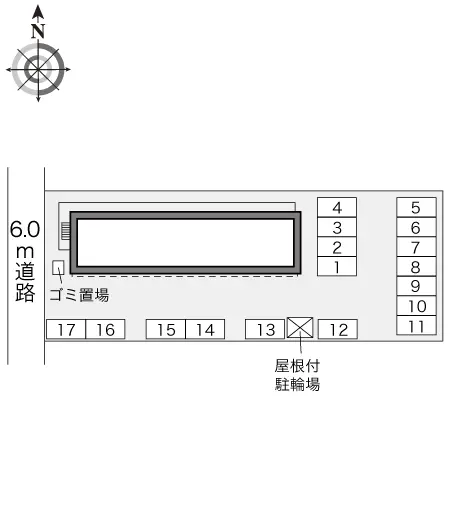 ★手数料０円★富山市黒崎　月極駐車場（LP）